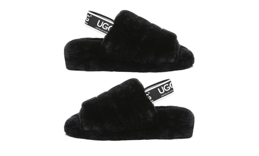 Image 3: UGG Puffy Slippers
