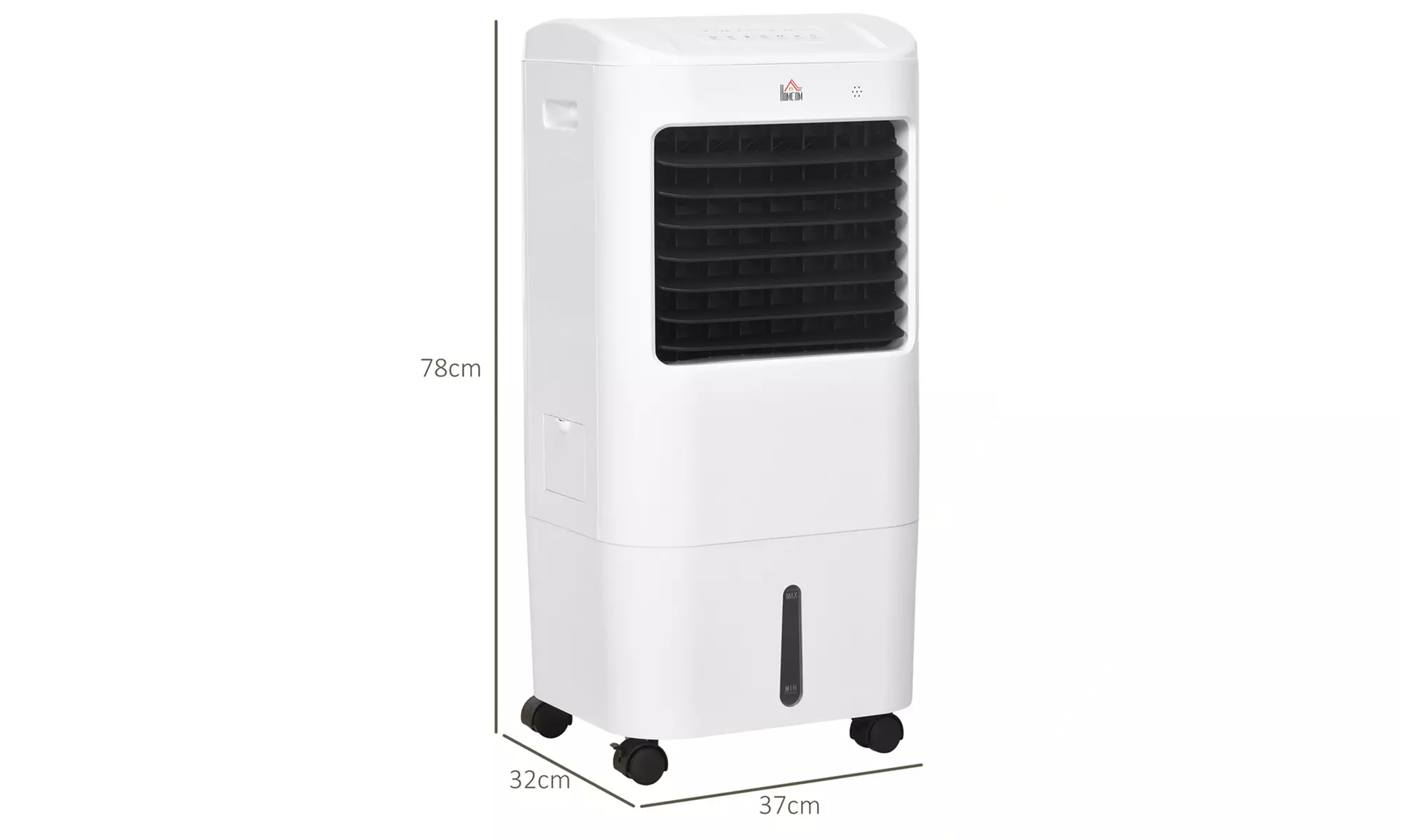 HomCom Portable Air Cooler, 15L Water Tank with Remote Control