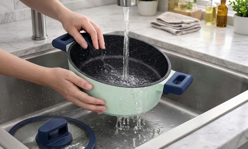 Image 29: Cocotte avec couvercle, batterie de cuisine de 6 ou 13 pièces