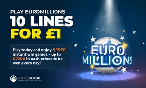 Grab 10 Euromillion lines for £1 