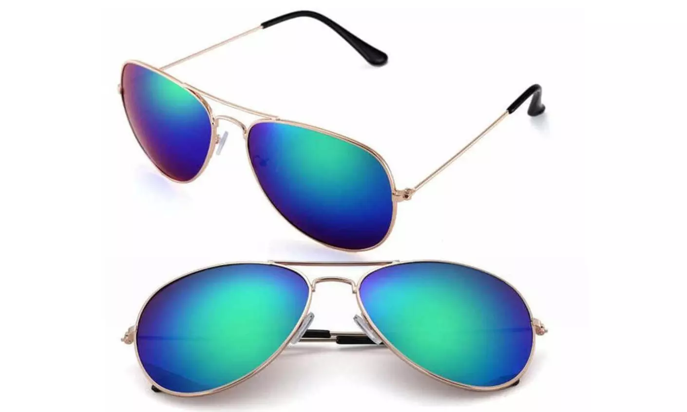 Mirrored Aviator Sunglasses
