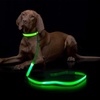Image 3: Safety Luminous LED Dog Light Up Collar Night Glow Adjustable Collar with Leash