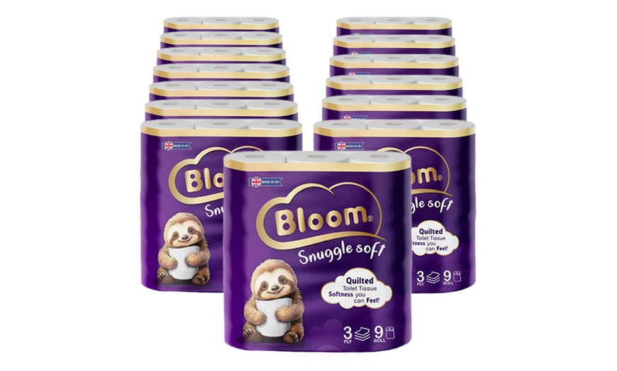 Image 5: Up To 126 Rolls of Bloom Snuggle Soft Quilted Toilet Rolls