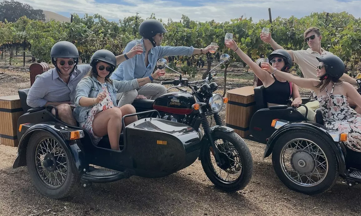 Paso Robles Adventure: Scenic Sidecar Ride for 1, 2 or 4 (Adult/Child)