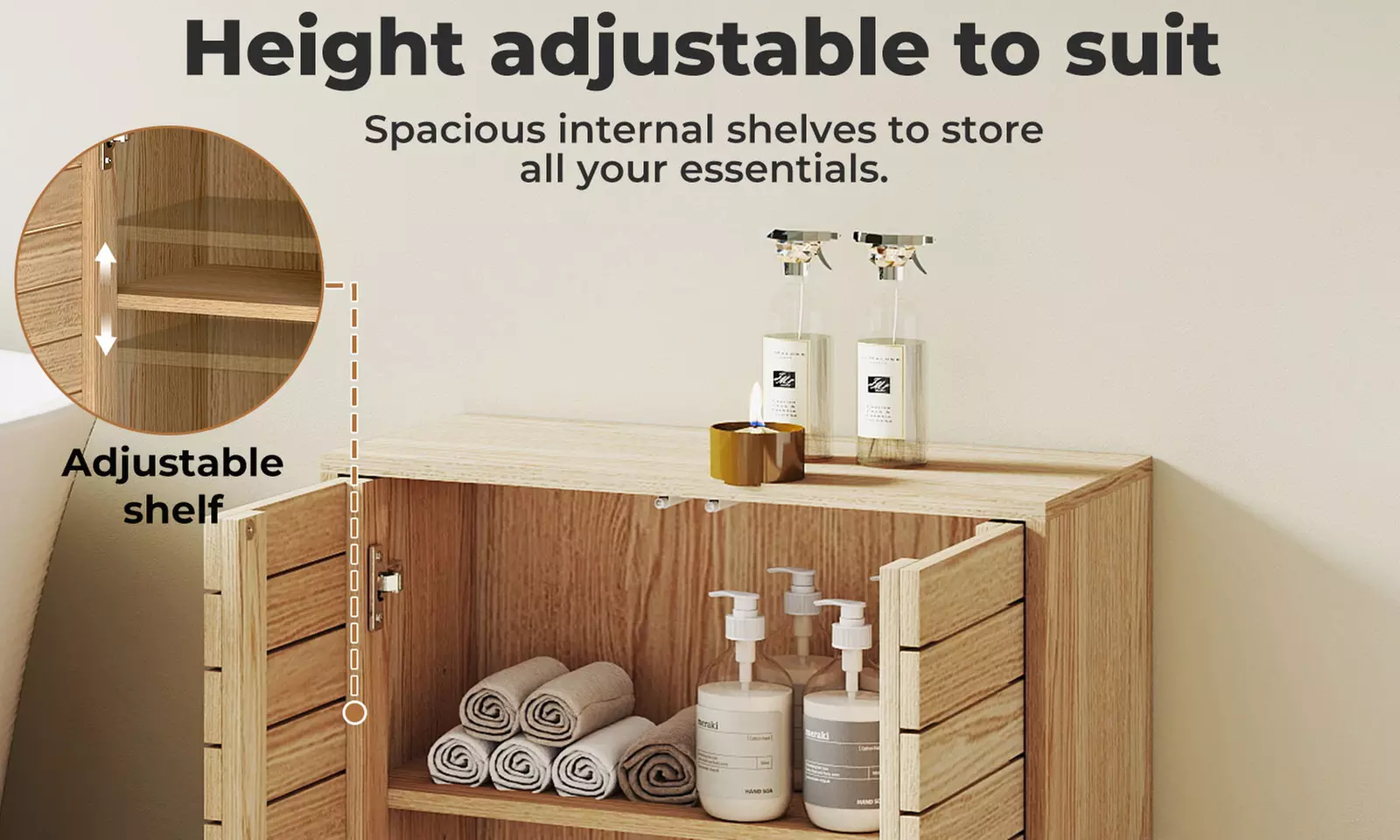 Levede Modern Bathroom Storage and Organisation Cabinets