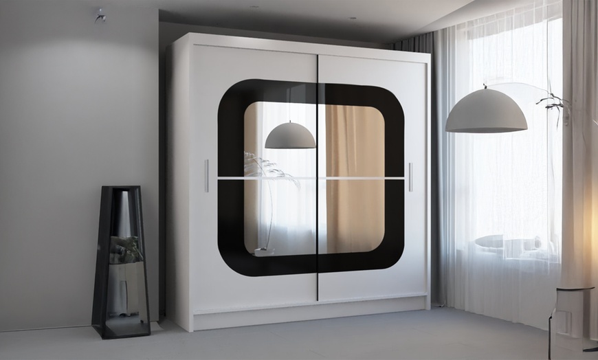 Image 1: Chelsea Sliding Mirror Wardrobe