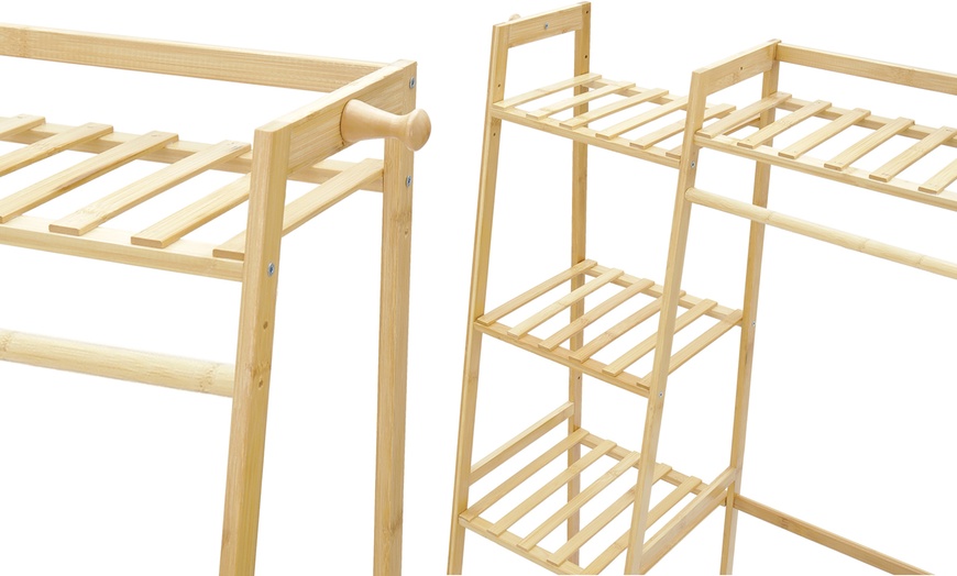 Image 3: Bamboo Garment Racks 