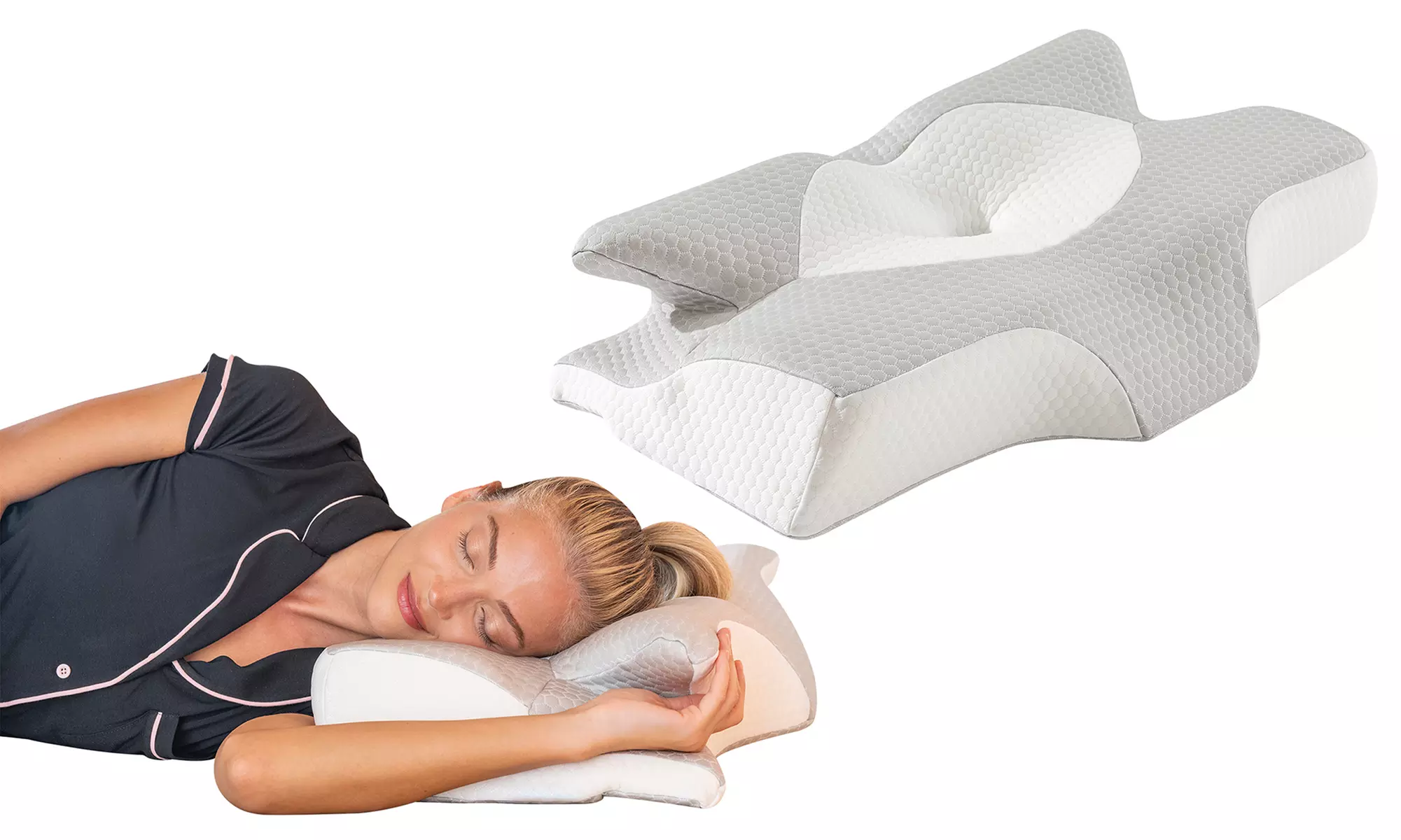 Ergonomisch vlindervormig hoofdkussen