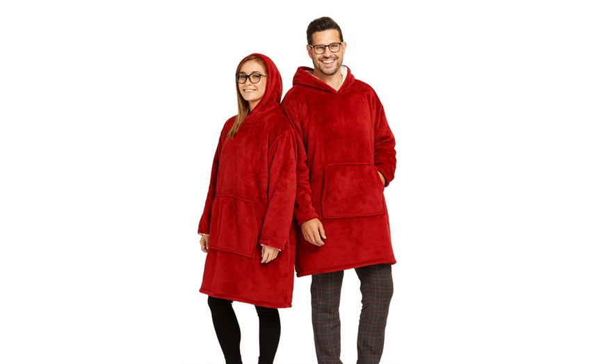 Image 6: Pull plaid à capuche Bill Tornade