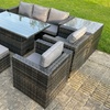 Image 1: Fimous 10 Seater Rattan-Effect Garden Furniture Set