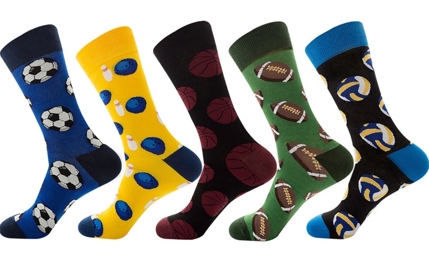 Image 2: 1, 5 ou 10 paires de chaussettes à motifs balles