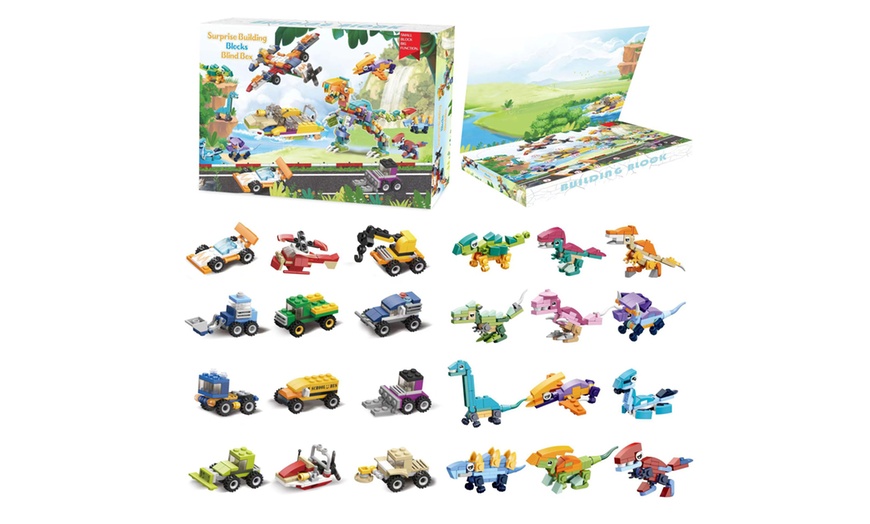 Image 1: Adventskalender mit Autos und Dinosauriern für Kinder