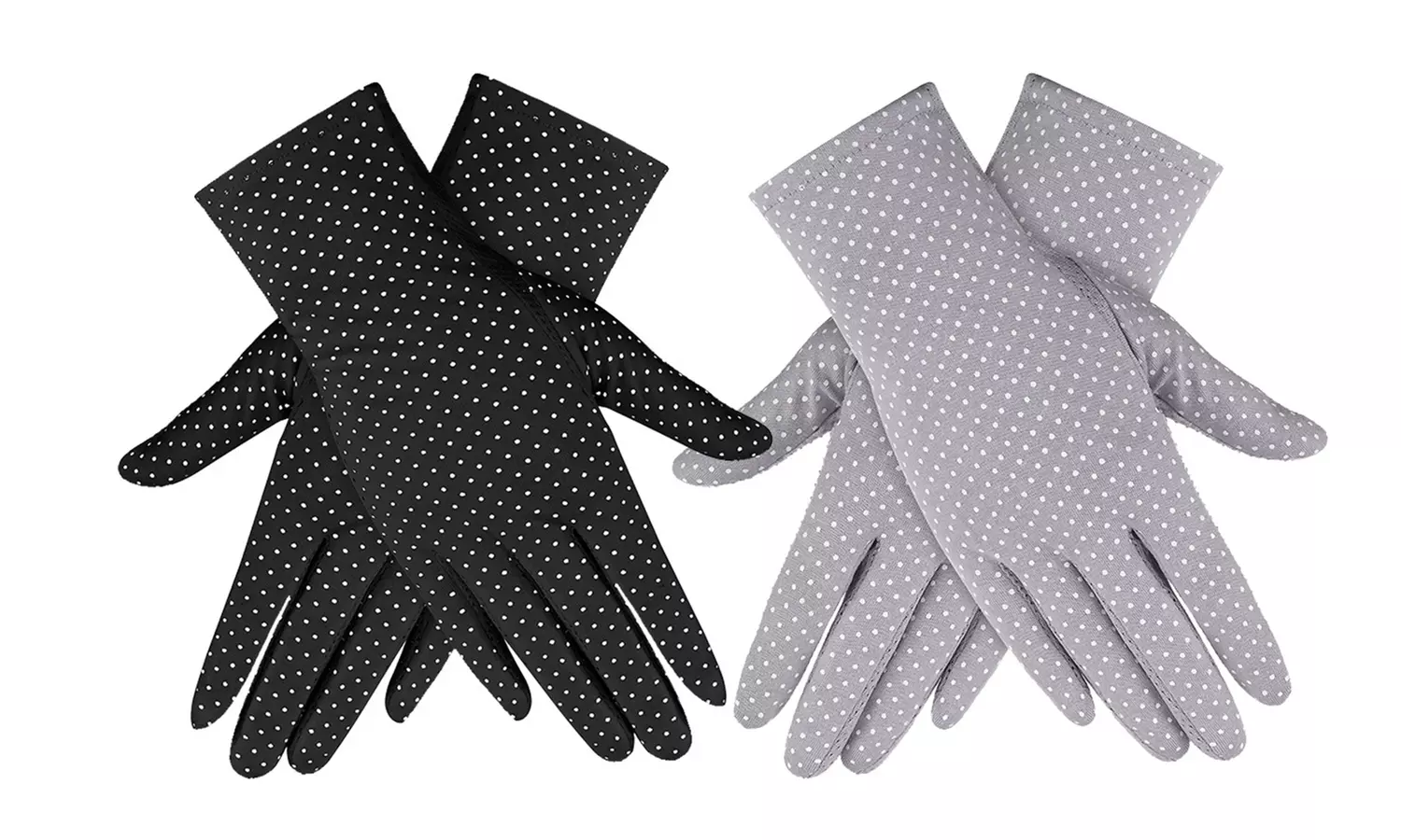 2 Pairs Women UV Protection Sunblock Gloves Touchscreen Summer Driving Gloves