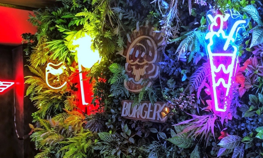 Image 5: All-American Feast! Any Burgers, Side, Dessert, Shake or Soft Drink!