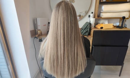 Shampoing, coupe, brushing jusqu'à cheveux longs