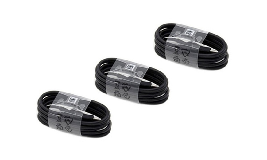 Image 2:  Samsung USB C Type-C Charging Cables 3 Pack for S8 S9 Plus Note 8 