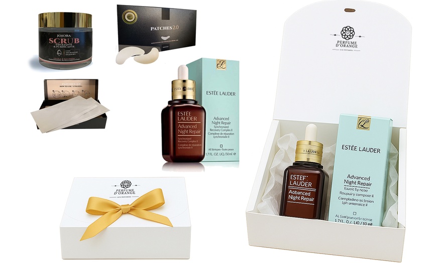 Image 1: Set Regalo Esclusivo Estee Lauder Advanced Night Repair (Siero Viso e/o Occhi) + Maschera Scrub Purificante e patch occhi MCD 
