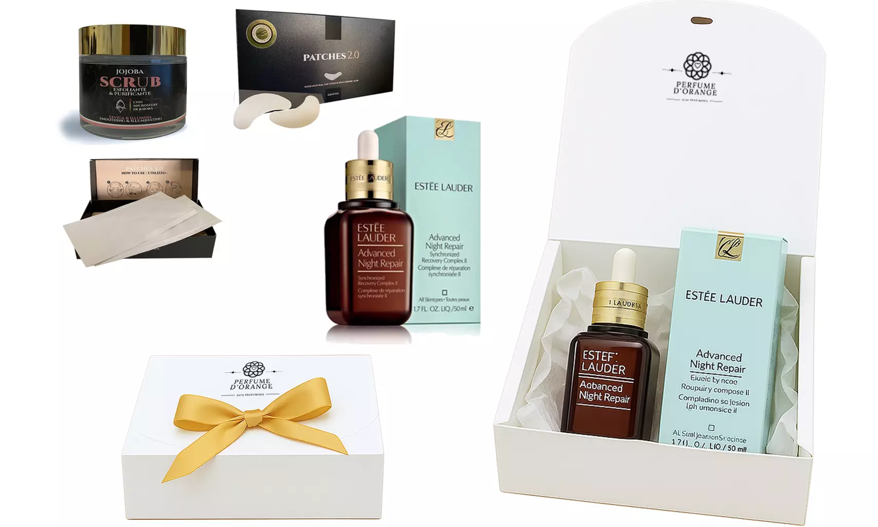 Set Regalo Esclusivo Estee Lauder Advanced Night Repair (Siero Viso e/o Occhi) + Maschera Scrub Purificante e patch occhi MCD