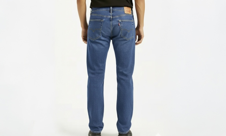 Image 8: Levi's 505 Men's Straight Fit Jeans