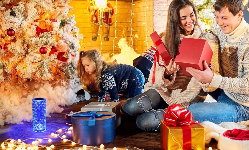 Image 8: 1x oder 2x Kristall-Diamant-Tischlampe