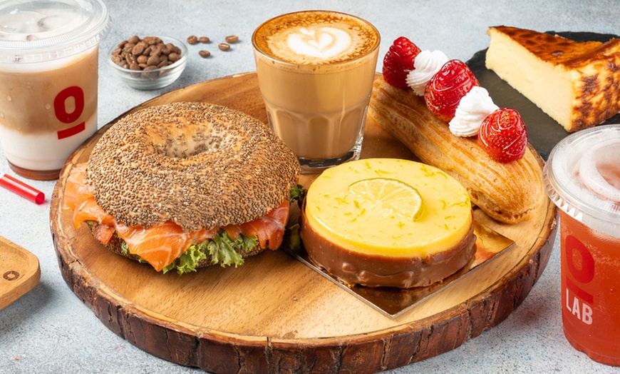 Image 1: 1 or 2 Beverages with 1 or 2 Bakery Items, Desserts or Sandwiches