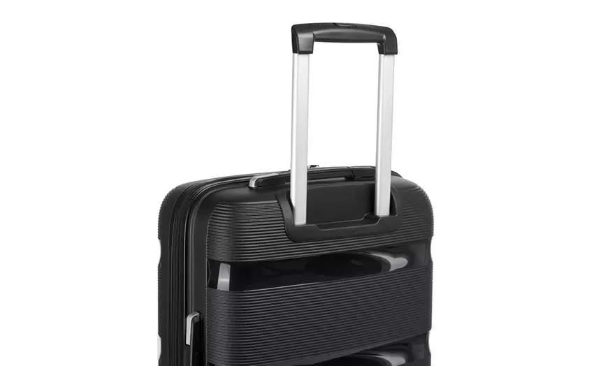 Image 13: 1 of 3 koffers met TSA-slot en dubbele zwenkwielen