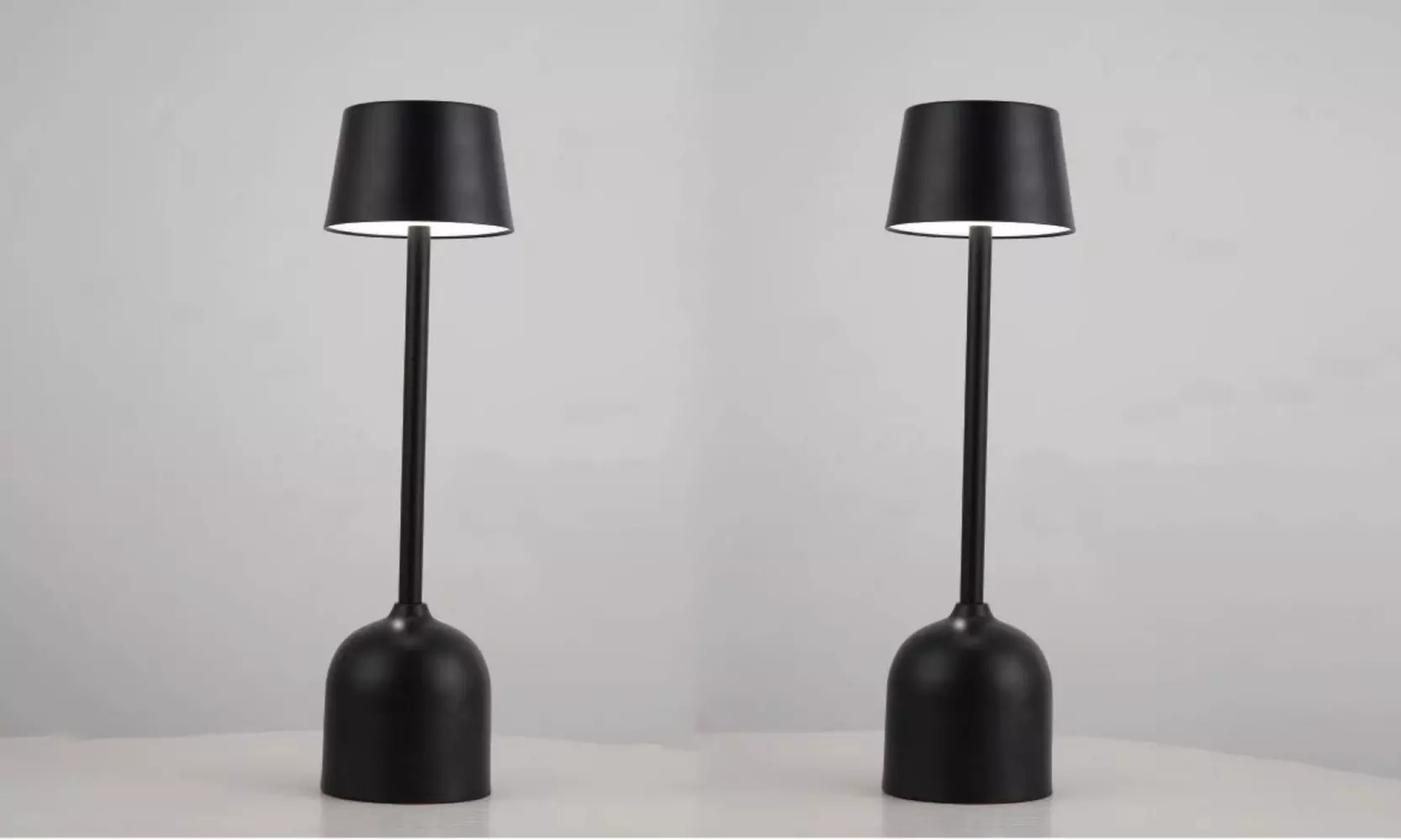 Set con 2 lampade a LED ricaricabili da scrivania Pyramidea