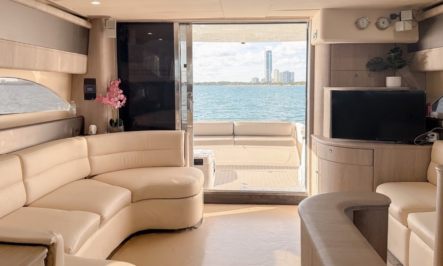 Image 19: Private Luxury Yacht 60 ft + Up to 13 People from Miami River!