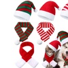 Image 2: 6-Piece Christmas-Themed Pet Hat and Scarf Collection