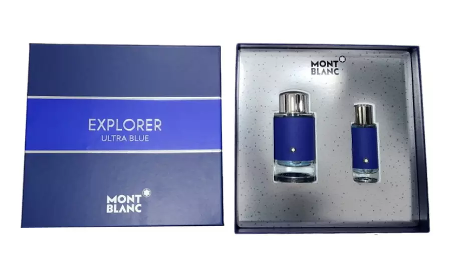 MontBlanc Explorer Ultra Blue 2 Piece Eau de Parfum Gift Set for Men