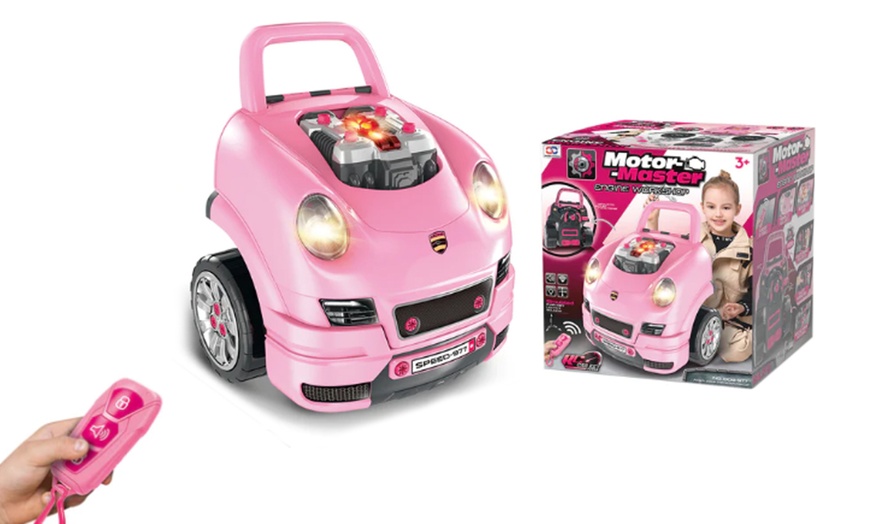 Image 1: DEAO Take Apart Building Truck Pretend Play Realistic Mechanic Toy