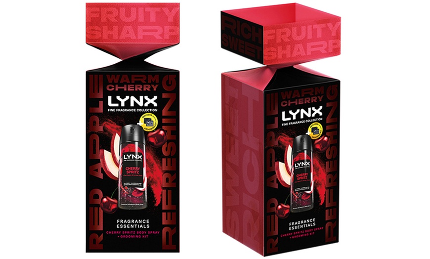 Image 2: Lynx Fine Fragrance Cherry Spritz Essentials Grooming Gift Set for Men