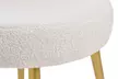 Schminktisch-Stuhl in Teddy-Optik in Creme - Second Medium