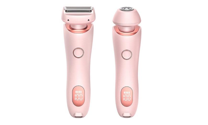 Image 4: One or Two Women's Two-in-One Rechargeable Electric Shavers