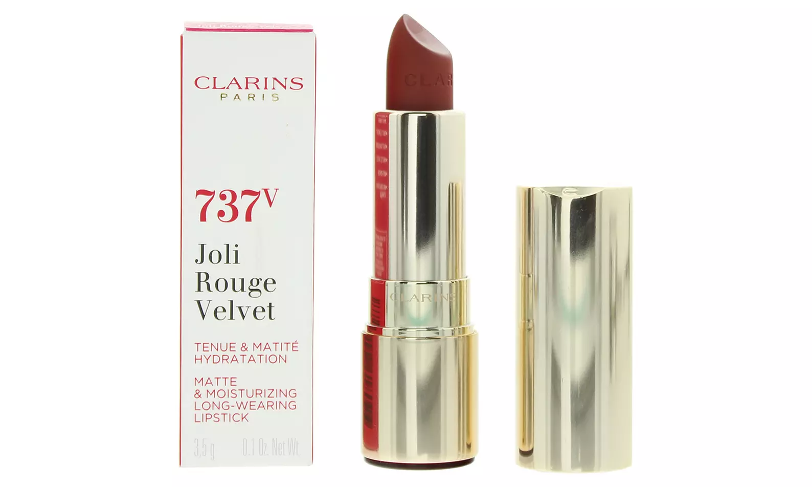 Clarins Joli Rouge Velvet Matte Moisturising Long-Wear Lipstick