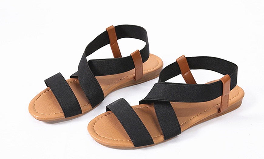 Image 12: Women's Fabric Strap Sandals