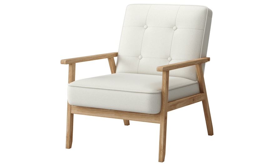 Image 9: Sillón con acolchado suave o de rizo y patas de madera, de Doosense