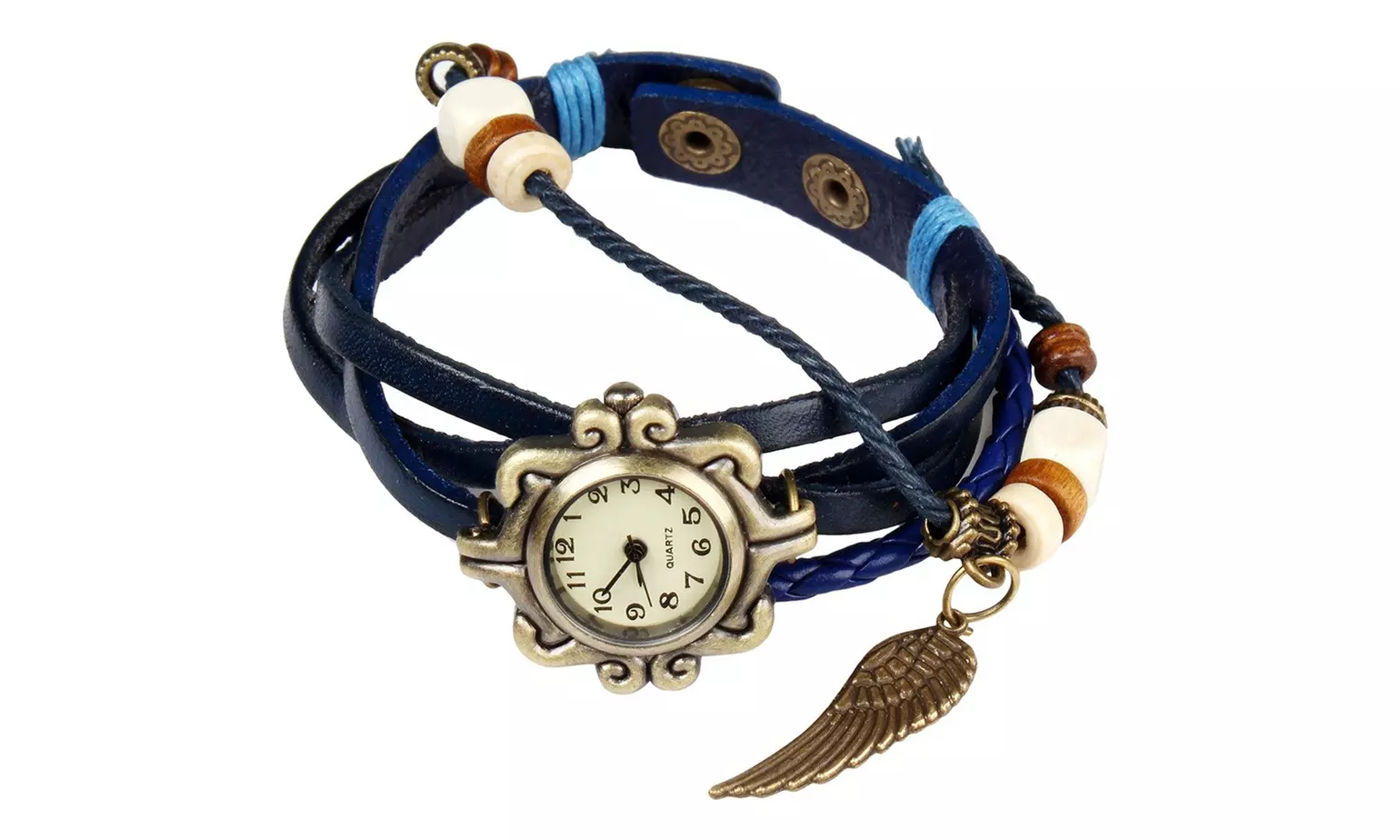 Women's Vintage Bohemian Vegan Leather Watch  (Charm And Color Choices)