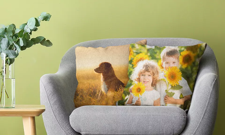 Cojín clásico o prémium personalizado con foto y relleno incluido de tamaño a elegir con Photo Gifts - Primary Image