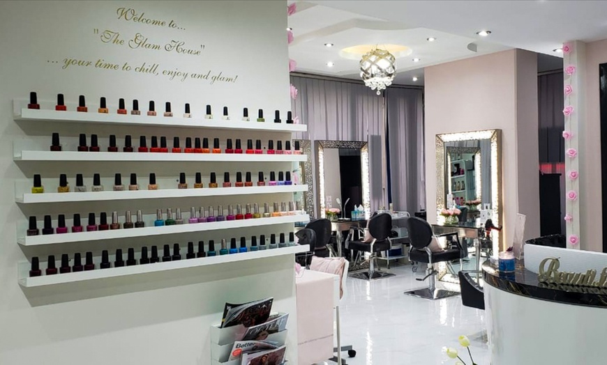 Image 2: Manicure & Pedicure Packages w/ Gelish, French & Hair Wash + Blow-dry