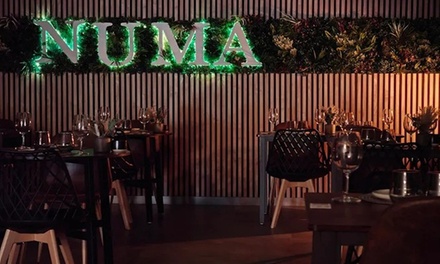 Menú Numa para 2 con 1 entrante a compartir, 2 principales, 1 postre a compartir y 2 bebidas - Numa Restaurant