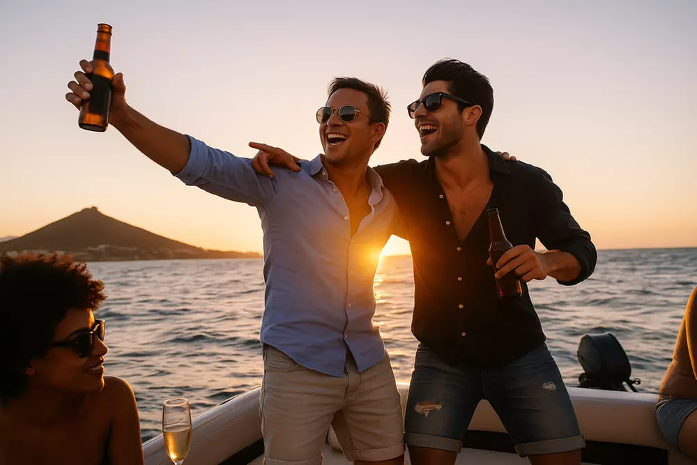 Disco Sunset Party Cruise – DJ, Trampoline, BYOB & 2 Cocktails (18+)