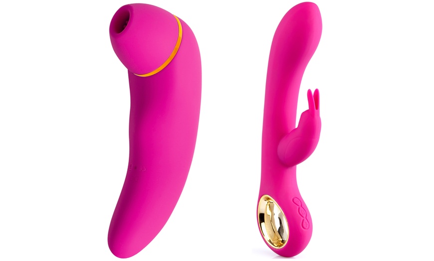 Image 2: Sextoy - Coffret stimulateur et vibromasseur Rabbit de Hugbox