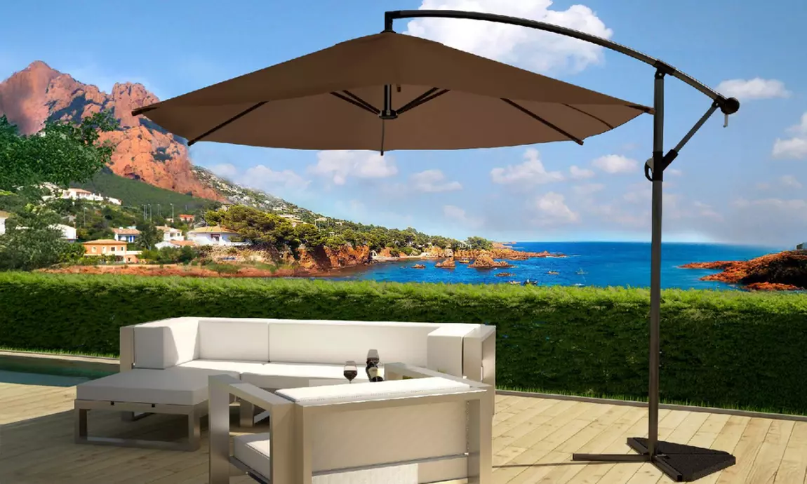 Parasol déporté octogonal (3 m) ou housse de protection de Kocoon