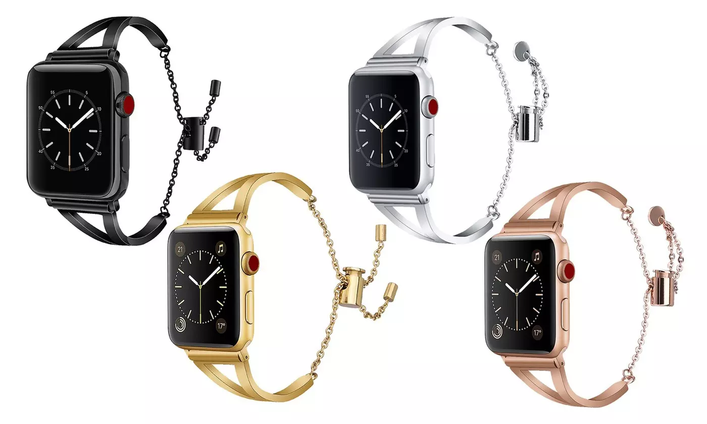 Bracelet Stainless Steel Cuff Band Strap for Apple Watch All Series