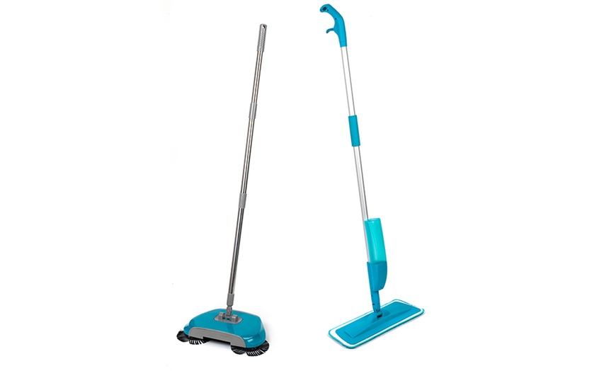 Image 2: Spray Mop and Spin Sweeper