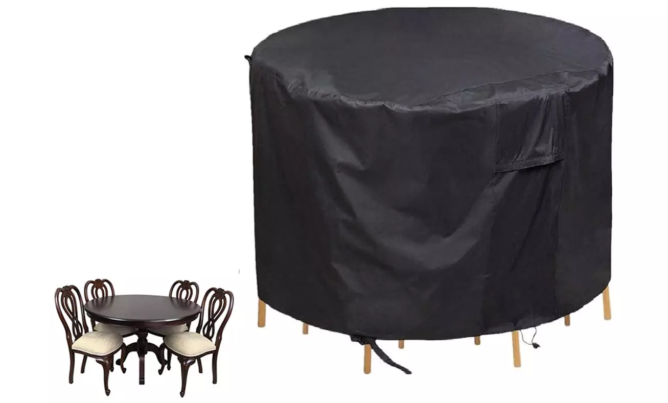 Water-Resistant Outdoor Furniture Round-Shaped Dust Cover