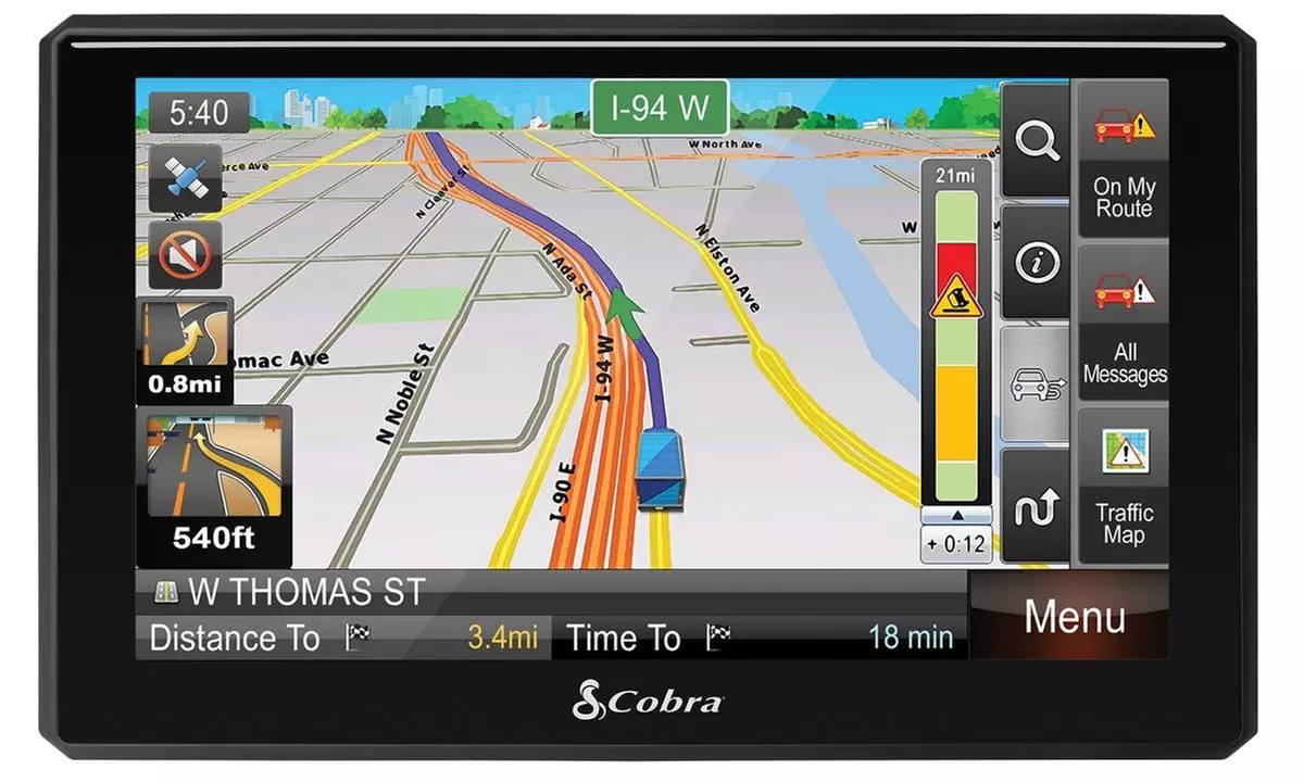 Cobra 7" Commercial Driver GPS with Lifetime Maps and Traffic (Refurbished) - Primary Image