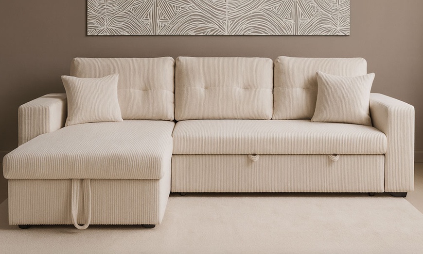 Image 13: Canapé d'angle convertible Kocoon "San Diego" 4 places avec coffre