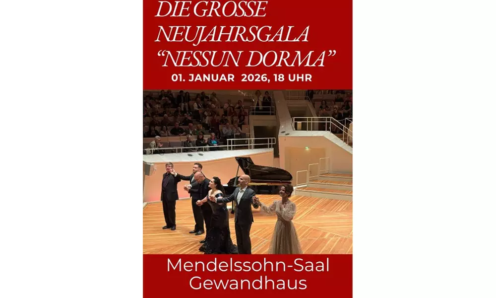 Ticket für die große Neujahrsgala 2026 „Nessun Dorma“ am 01.01.26